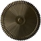 Ekena Millwork Shakuras Ceiling Medallion (Fits Canopies up to 5"), Hand-Painted Green Gold, 24"OD x 3"P CM24SHGGS - alternate 1